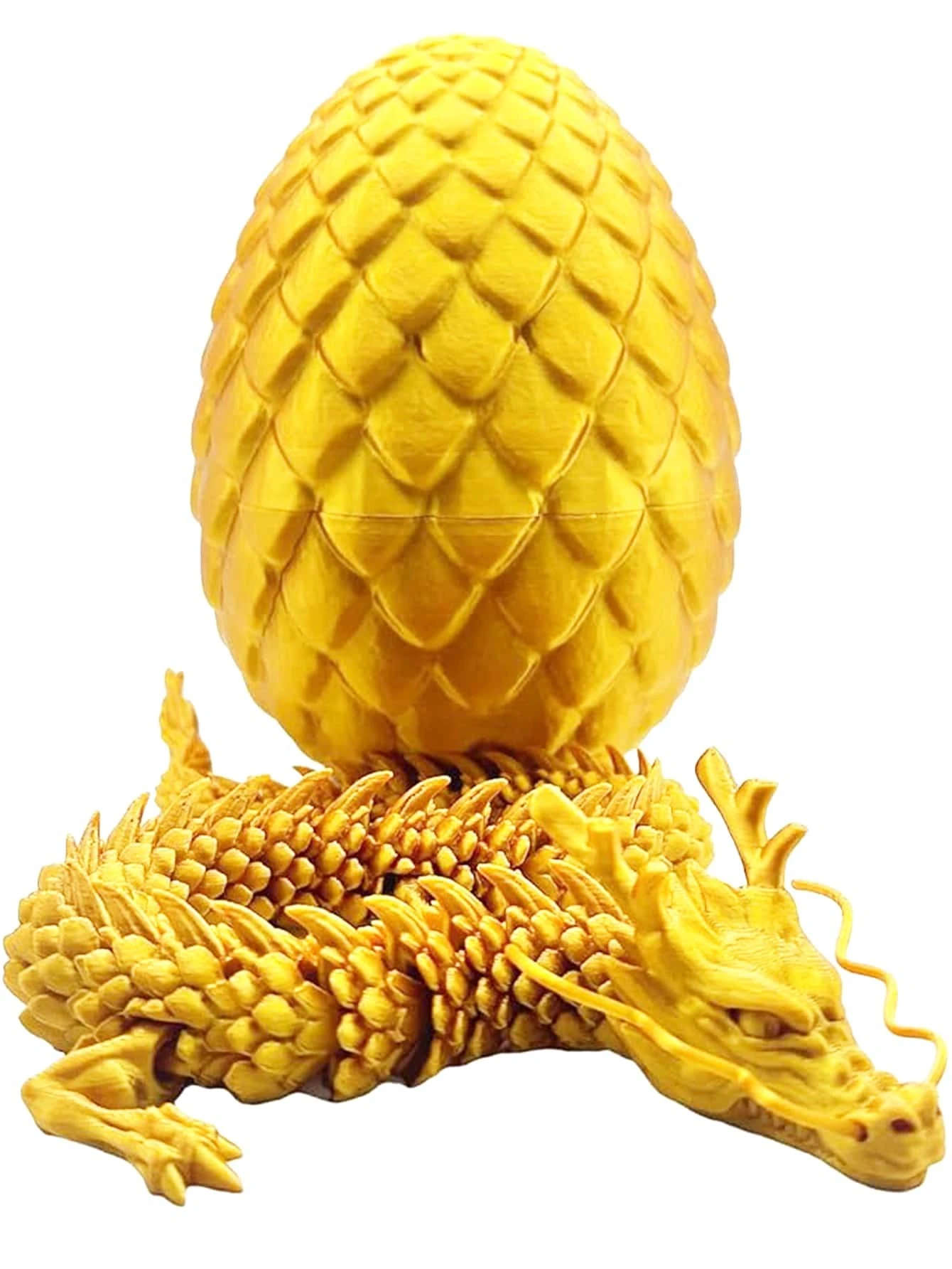 5 Piezas De Dragón Articulado 3D – Huevo De Dragón Con Articulaciones Móviles, Figura Coleccionable De PLA, Regalo Para Niños Y Decoración De Oficina O Hogar