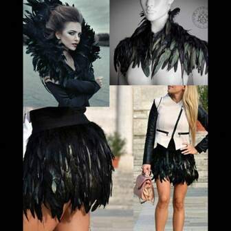 1 米彩色公鸡羽毛流苏装饰工艺饰品，适用于 DIY 工艺品、节日派对服装装饰