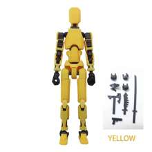 1 Set Of 6+ Educational DIY Lucky 13 Building Blocks Robot And Accessories, Full Articulated Posable Figures, 3D Printed Dummy 13 Toys, DIY Stress Relief Toys (Some Colors Randomly Shipped)