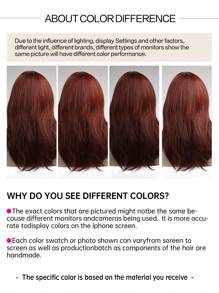 Glamorous Red Wine Wavy Wig - Heat-Resistant Synthetic Hair For Halloween Parties,Christmas Festival Wedding And Cosplay