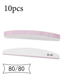 Bộ 3/5/10 dũa móng tay chuyên nghiệp, giấy nhám hai mặt 80/100/150/180/240 grit dùng để đánh bóng và tạo hình móng, dụng cụ làm móng hình lưỡi liềm, dụng cụ nghệ thuật làm móng, dụng cụ chuẩn bị cho năm học mới, chăm sóc móng, dụng cụ làm móng (thích hợp cho móng giả) - Nhiều màu - Xem 23