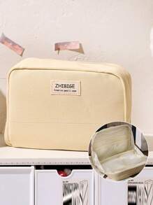 1个，多层大容量铅笔盒，可放笔记本，男女生新款文具盒，初中高中铅笔盒，女生多功能收纳袋，小学生【本产品仅有笔盒，不包含场景图片配件】L铅笔盒，新学期的完美礼物，返校，学校用品，铅笔袋，书包 - 米色 - 查看 14