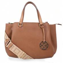 Medium Tote Bag Almond Weave - 2000208 - Luz Da Lua - 摩卡棕 - 查看 1