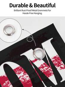 1 pieza bandera personalizada, bandera personalizada para uso en exteriores, con la opción de agregar su propia imagen o texto, para uso tanto en interiores como exteriores - De un solo lado - Ver 2