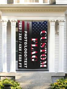 1 pieza bandera personalizada, bandera personalizada para uso en exteriores, con la opción de agregar su propia imagen o texto, para uso tanto en interiores como exteriores - De un solo lado - Ver 7