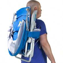 Backpack Beach Chair, Royal Blue, Foldable Chair, Portable, Adjustable, Sturdy Steel And Polyester Camping Chair - Backpack Beach Chair as Pic - View 6