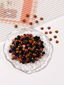 2-6mm Cristales de resina redondos de estilo jelly AB, sin derretir, con fondo plano, piedras de cristal para pegar con pegamento plástico, adecuados para decoración de uñas, ropa, manualidades, tazas, bolsos - 2MM(5000 Uds.) - Ver 17