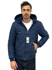 Nes Sport Nes Max Chamarra Casual con Corro para Caballero modelo 01 - Azul Marino - Ver 3