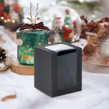 20 chiếc, 8x8x10cm, Hộp quà giấy có cửa sổ, Bao bì kẹo và bánh quy, Thích hợp đựng ly, Đế nến, Quà tặng tiệc cưới/tiệc cô dâu, 9oz - 8x8x10cm-20 chiếc - Xem 8