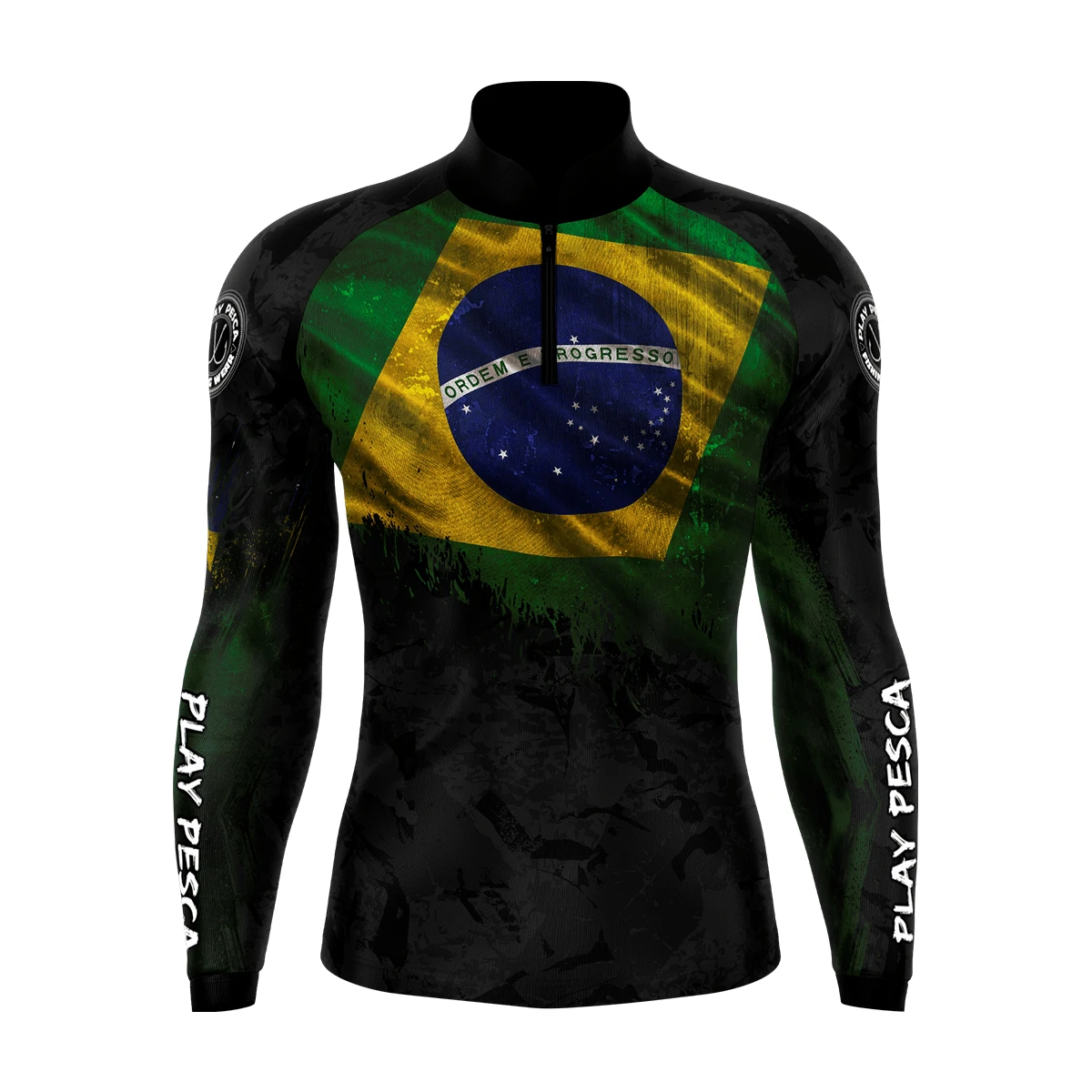 Camisa Camiseta Pesca Lazer Brasil com Proteção Solar UPF 50+