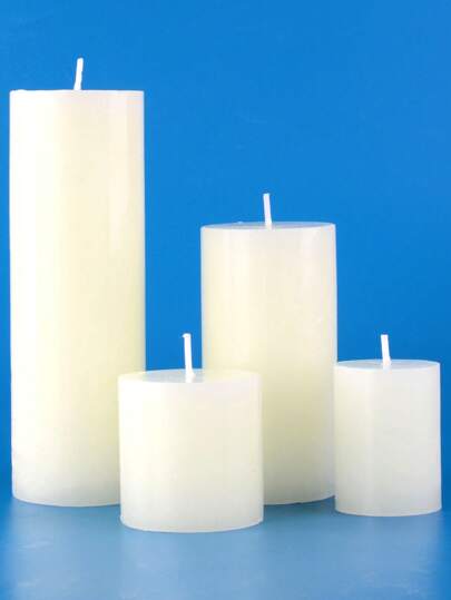 2 Ivory White 1.96 Inches Candles A Variety Of Sizes Cylindrical Candlelight Romantic Dinner Bar Decor Party