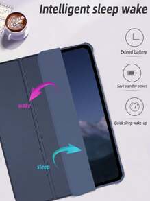 iPad 纯色笔槽保护壳，兼容 iPad Mini4/Mini5/Mini6/Mini7/Air/Air2/9.7/10.2/10.5/Air4/Air5/Pro 11 英寸/第 10 代/Air 11 英寸 (M2)-2024/Air 13 英寸 (M2)-2024/Pro11 英寸 (M4)-2024/Pro13 英寸 (M4)-2024/iPad Air 13(M3 2025)/iPad Air 11 英寸 (M3) 2025/iPad (A16) 11 英寸第 11 代 2025 型号