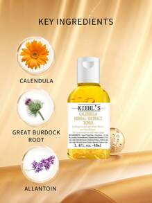 Kiehl's Calendula Herbal-Extract Toner, Alcohol-Free Formula, Soothes Facial Skin, Suitable For Normal To Oily Skin, 40ml Mini Size (Random Shipment Of Old And New Versions) - 1.4 Fl.oz.-40ml - View 7