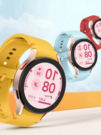 1pc Original Silicone Band Compatible With Samsung Galaxy Watch 7 6 4 5 Pro FE 44mm 40mm 45mm Bracelet Galaxy Watch4 6 Classic 43mm 47mm Strap For Man And Women