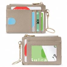 Fashion Card Wallet Simple And Stylish Mini Lychee Pattern PU Leather Card Wallet Storage Commuting Portable Cute Keychain Change Purse Multi-Functional Zipper Storage Bag Suitable For Cards And Lipsticks Light And Stylish Anniversary Wallet Birthday Gift White-Collar Men Wallet Keychain Card Holder Card Holder Wallet Business Card Holder Credit Card Holder Id Card Holder Card Holder Women