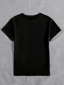Customized Women's T-Shirt Add Text Logo Photos For Personalized Printing Custom Women's Top Personalized Gift Casual Black Summer - Black - View 2