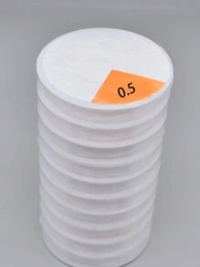 1桶0.5-1.0mm可選線程,耐用透明人造水晶彈性繩,適用於diy手鍊珠串