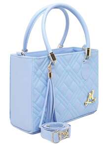 ML Media Women's Crossbody Bag With Embroidery New Arrivals Luxury Letters - 藍色 - 查看 1