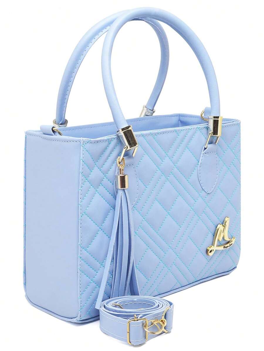 ML Media Women's Crossbody Bag With Embroidery New Arrivals Luxury Letters - 藍色 - 查看 1