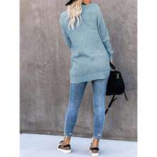 Womens Loose Open Front Cardigan Long Sleeve Casual Lightweight Soft Knit Sweaters Coat With Pockets