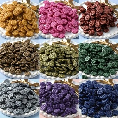 200 stuks/zak Zonnebloemvormige zegellak kralen, bloemenlak zegelstempels voor huwelijksuitnodigingen, enveloppen, wijngeschenken, kerstcadeaus