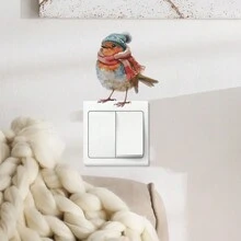 1pc Novelty Christmas Penguin, Bird, Santa Claus, Snowman Switch Sticker  Christmas Decor  Christmas Decorations Christmas Decoration Home Decor Room Decor - Multicolor - View 6