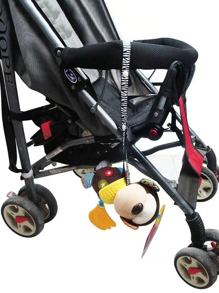 2pcs Random Color Anti-Lost Strap, 60cm Portable Baby Stroller Milk Bottle Pacifier Holder Clip - Multicolor - View 2