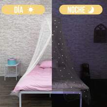 SLOWTON Dosel De Tela Mosquitera Fluorescente Para Cama - Blanco - Ver 5