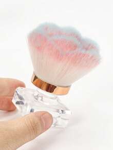 1pc Rose-Shaped Nail Powder Brush, New Design Nail Art Loose Powder Brush, Single Blush Brush, Powder Dust Cleaning Brush - Multicolor - View 5