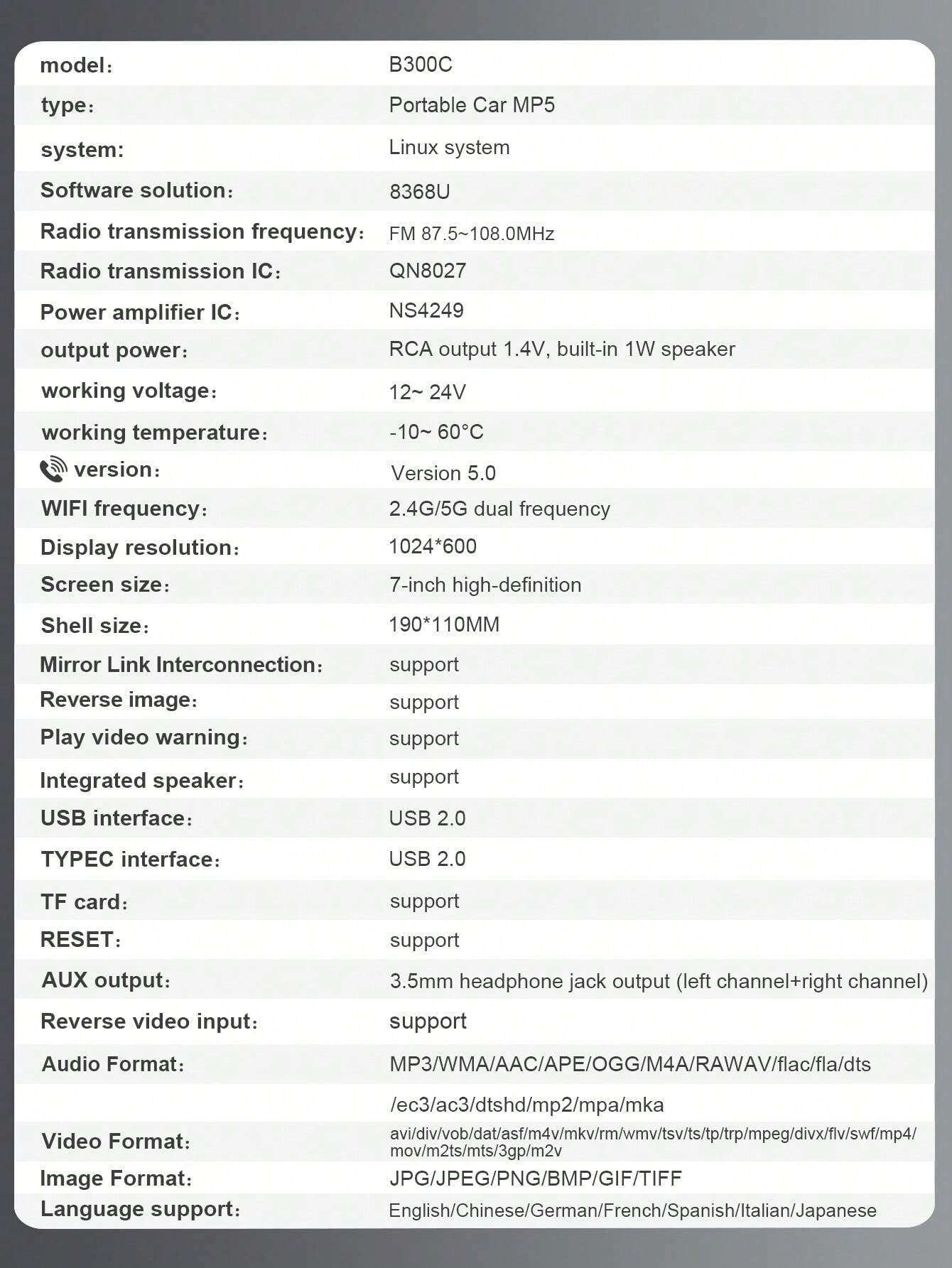 Navegador Portátil Universal para Carro com Apple CarPlay & Android