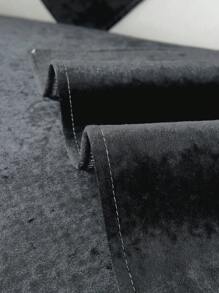 1 件装纯色天鹅绒沙发垫时尚防滑防刮家居装饰通用沙发垫四季适用 - 黑色 - 查看 8