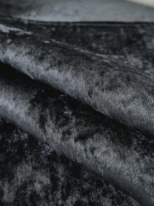 1 件装纯色天鹅绒沙发垫时尚防滑防刮家居装饰通用沙发垫四季适用 - 黑色 - 查看 7