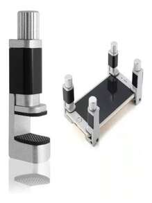 4 Piezas Pinza Metal Pantalla Celular Clip Sujetadora Prensa Touch Reparacion Util Vmingo Mexico - Plateado - Ver 2