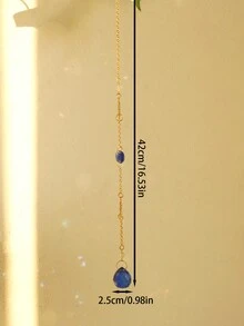 1 件波西米亚风太阳捕手挂饰 - 手工制作的水晶太阳捕手配金链，适用于窗户、墙壁或花园装饰 - 太阳和月亮设计配棱镜水晶吊坠 - 彩色 - 查看 8