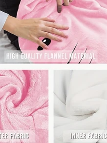 Capucha con manta con diseño de tiburón,Sudadera Con Capucha Tipo Manta Con Estampado De Tiburón,Ultra Suave Y Cálida De Franela,Cosplay Mujer,Disfraz Navideño - Rosa - Ver 6