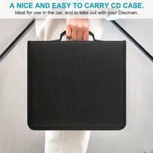 Disc Carry Case 400 CD Holder Case Bag CD Storage Wallet Protector CD DVD Bag Large Storage CD DVD Folders Sleeves Carry Case(Black) - 400PCS - View 7
