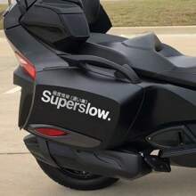 Nhãn dán trang trí xe máy Superslow Extreme Slow của Nhật Bản, trang trí xe máy cá nhân, chống thấm nước, phụ tùng điều chỉnh ô tô - 20x4,5cm/7,87x1,78 inch - Xem 3