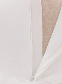 Baby Girls (0-2 Years) Short Sleeve Lace Party Dress, White Baptism Robe Suitable For Role-Playing Parties - White - View 5