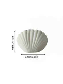 1 pieza Vela perfumada con forma geométrica hecha a mano, decoración del hogar con soporte de vela de diseño minimalista de varios niveles - Blanco - Ver 9