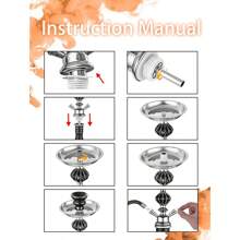 1 szt. Zestaw fajki wodnej z 2 wężami, szklana butelka w kwiaty, jednorazowe ustniki i folia aluminiowa