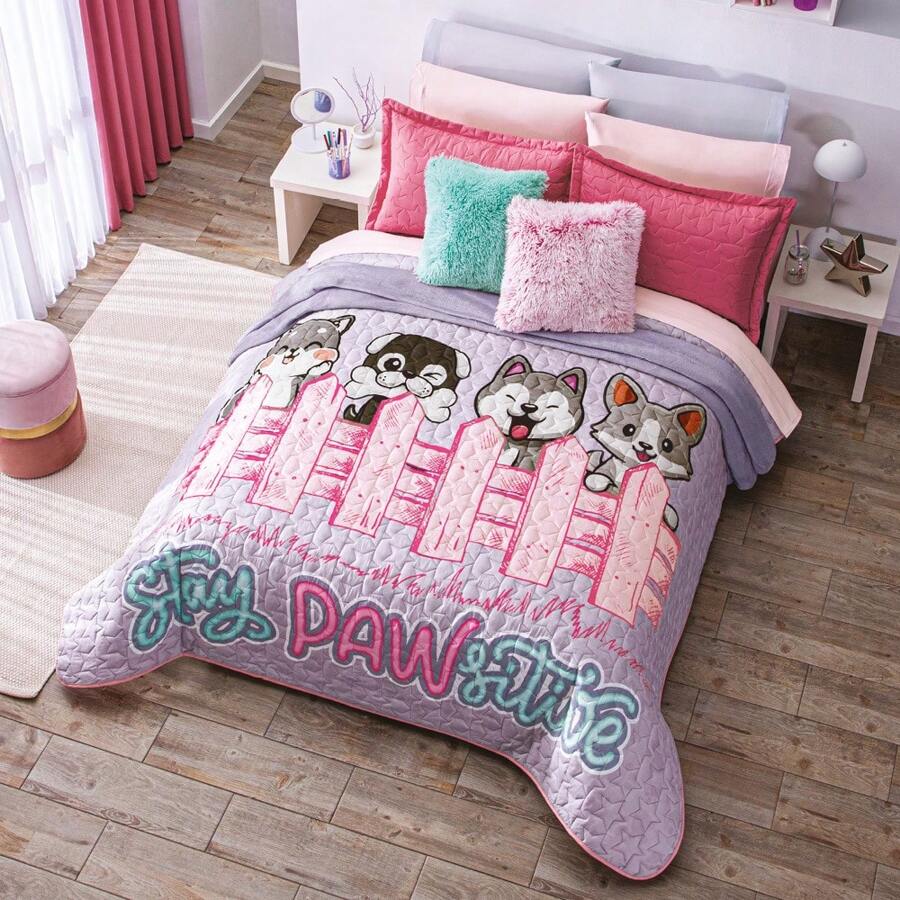 LIGHTWEIGHT NEO DOUBLE VIEW QUILT. Concord Quilts - DOGS - 查看 1