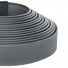 Froadp Froadp Borde de césped de plástico flexible de 10 m, límite de macizo de flores de plástico PP, borde de jardín con 30 estacas de fijación, 5 cm de altura para jardín