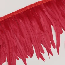 1m Borlas de plumas de gallo de colores Adorno de artesanía Adornos para manualidades DIY, decoración de fiesta festiva