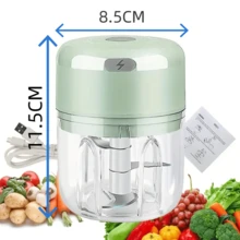 Electric Food Chopper, USB Rechargeable Garlic Chopper, Vegetable Cutter, Fruit Processor, Large Capacity Vegetable Mincer With Switch, Kitchen Supplies
