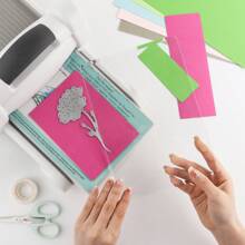 DONQE 2 件/1 对标准切割垫，适用于模切机；透明聚碳酸酯塑料切割板，切割垫模切板 8 3/4 英寸 X 6 1/8 英寸 X 1/8 英寸（22.5 X 15.5 X 0.3 厘米） - 透明 - 查看 5