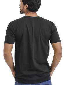 Men's T-Shirt Women's Unisex Shirt 100% Cotton Ready For Delivery Various Colors Printed Phrases - 黑色 - 查看 3