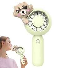 Portable Handheld Fans 3 Speeds Rechargeable Bear Fans Travel Fans Suitable For Outdoor And Indoor