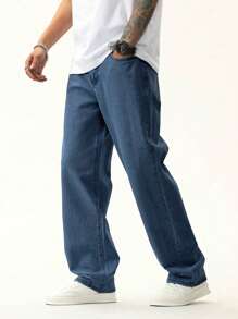Calça Bag Jeans Larga Balão Estilo Skatista Carpenter Streetwear Premium Estilosa Jeans Baggy