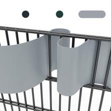 Froadp 10x Rigid PVC Privacy Screen Strips, 2.5m X 19cm Protective Film, Opaque Roll, Privacy Screen For Double Wire Fence, Wind Protection - Light Grey - View 3