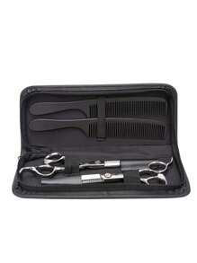 1个剪刀收纳袋，可容纳2把剪刀和1把梳子，美发师便捷剪刀盒，适用于理发店、美容院、返校季、旅行度假等场合，包含美发工具、美发产品和配件，女士美发配件，后梳，理发师配件，吹风机，头发，理发师，美发工具，美发产品，发梳，卷发产品，美发设备，剪发剪刀，圣诞节，理发店，美发，吹风机，发梳，理发师，美发设备，发型，美发，理发师配件，理发店，美发设备 - 黑色 - 查看 8